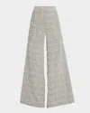 Jbq Oslo Wide-leg Pants In Blackoatmeal
