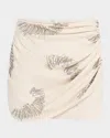Jbq Otis Embellished Mini Skirt In Neutral