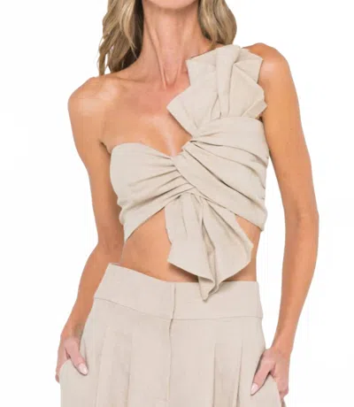 Jbq Oyster Top In Safari In Multi