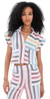 Jbq Preen Top Candy Stripe In Multi