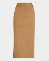 Jbq Reese Midi Skirt In Caramel