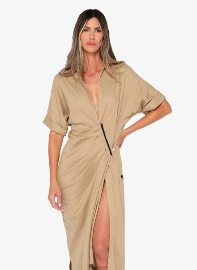 Jbq River Dress In Brown
