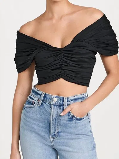 Jbq Rose Crop Top In Black
