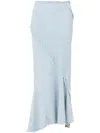 Jbq Sevy Denim Skirt In Sky In Blue