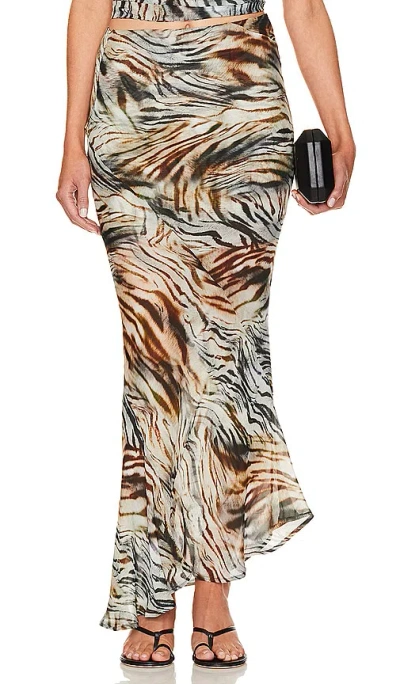 Jbq Sevy Skirt In Safari Print