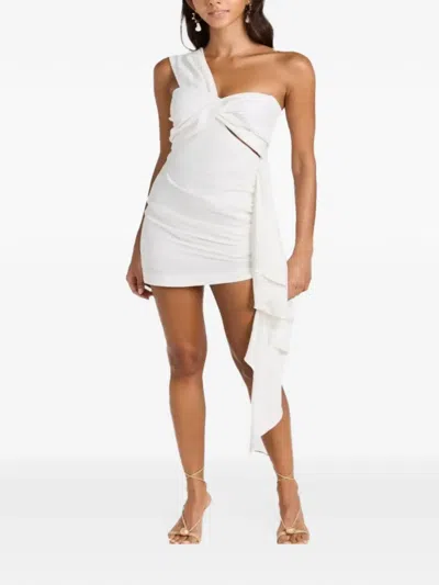 Jbq Solange One-shoulder Twist-detail Dress In Pattern