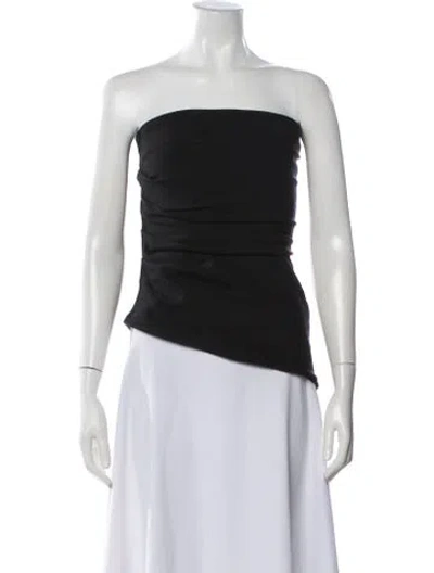 Pre-owned Jbq Strapless Top In Black