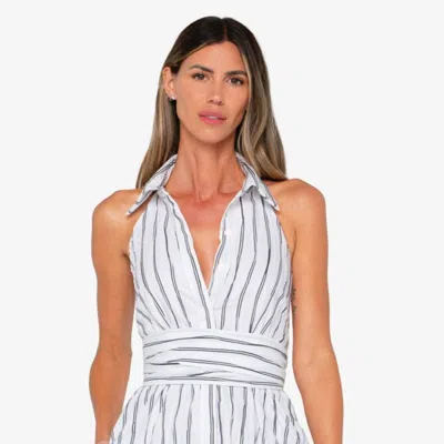 Jbq Tali Dress Black-white Stripe In Black White Stripe