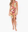 Jbq Tulum Dress In Peony Floral In Multi