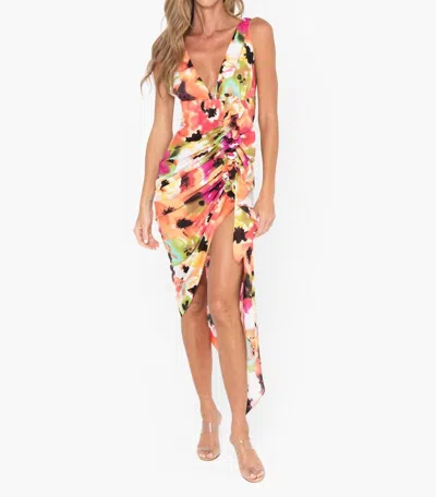 Jbq Tulum Dress In Peony Floral In Multi