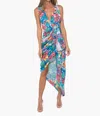 Jbq Tulum Midi Dress In Bright Floral In Multi
