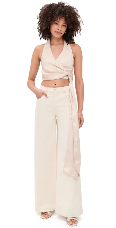 Jbq Varreta Top Champagne In Gold