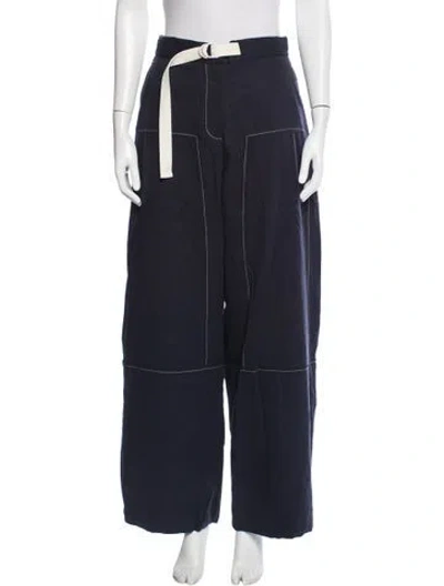 Pre-owned Jbq Wide Leg Pants In Blue