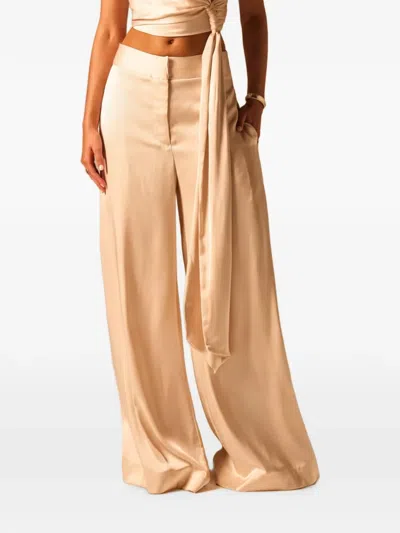 Jbq Wide-leg Trousers In Gold