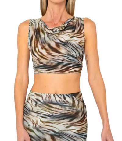 Jbq Women's Adeline Top In Safari Top In Blue