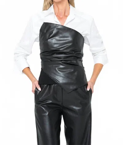 Jbq Women's Millicent Top In Black-white In Multi