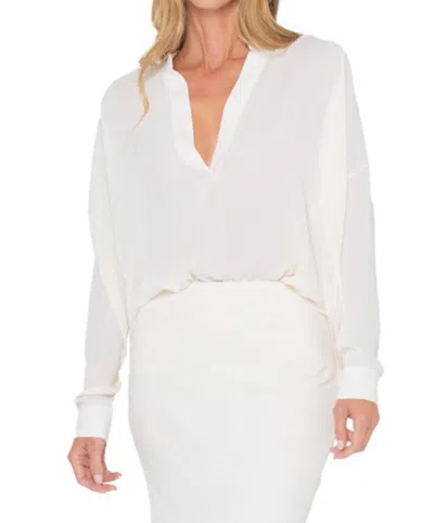 Jbq Women's Rue Top In Bone In Neutral