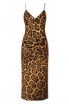 Jbq Women's Savannah Midi Dress In Leopard In Brown
