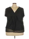 Jbs Short Sleeve Blouse In Black