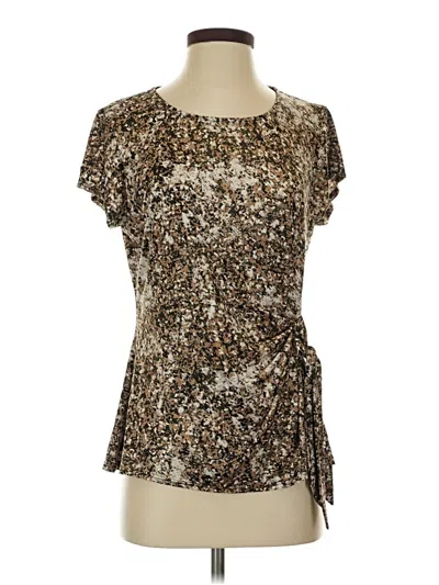 Pre-owned Jbs Short Sleeve Blouse In Brown