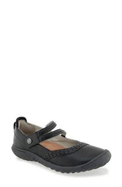 Jbu Adeline Faux Leather Mary Jane In Black