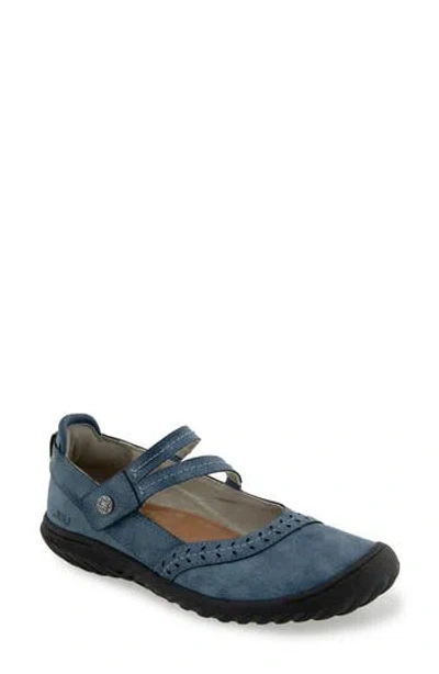 Jbu Adeline Faux Leather Mary Jane In Denim