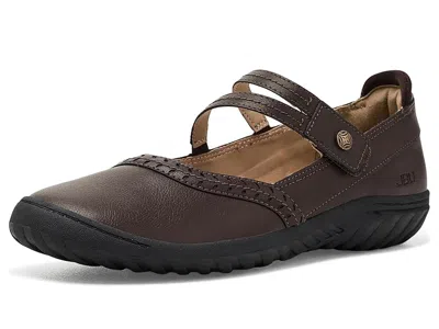 Jbu Adeline Women's Flat Shoes Chocolate: 9.5 M, Synthetic In Brown