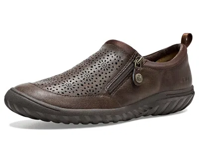 Jbu Avery Women's Flat Shoes Brown: 8.5 W, Faux Leather