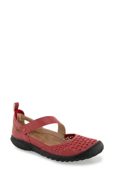 Jbu Bianca Mary Jane Sneaker In Red
