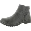 Jbu By Jambu Aberdeen Womens Faux Leather Pull On Ankle Boots In Gray