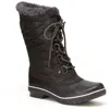 Jbu By Jambu Chilly Womens Leather Faux Fur Lined Mid-calf Boots In Black