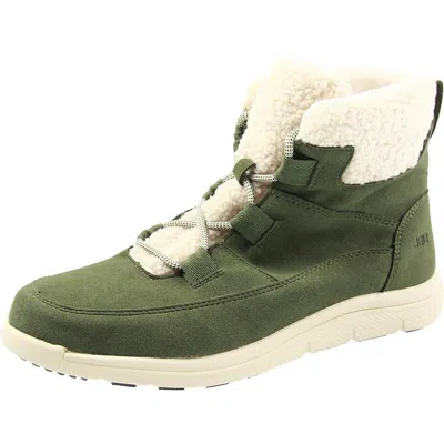 Jbu By Jambu Fall Womens Faux Fur Manmade Winter & Snow Boots In Green