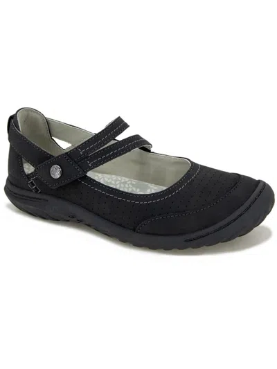 Jbu By Jambu Fawn Womens Faux Leather Casual Mary Janes In Black