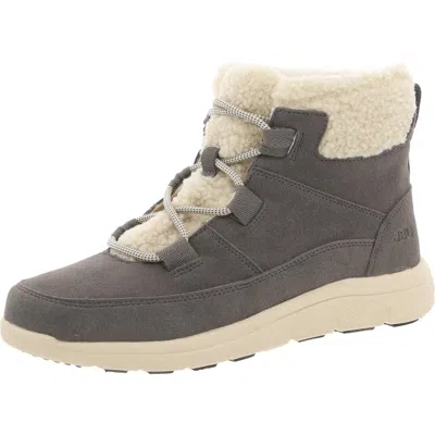 JBU BY JAMBU FREEZE WOMENS FAUX SUEDE FAUX FUR WINTER & SNOW BOOTS