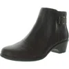 Jbu By Jambu Giselle Womens Buckle Faux Leather Ankle Boots In Brown