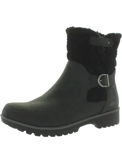 Jbu By Jambu Glasgow Womens Textile Faux Leather Waterproof & Weather Resistant In Black