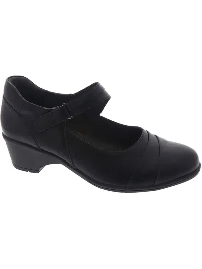 Jbu By Jambu Gloria Womens Block Heel Almond Toe Mary Janes In Black