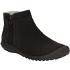 Jbu By Jambu Juno Womens Faux Leather Memory Foam Booties In Black