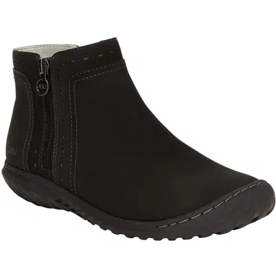 Jbu By Jambu Juno Womens Faux Leather Memory Foam Booties In Black
