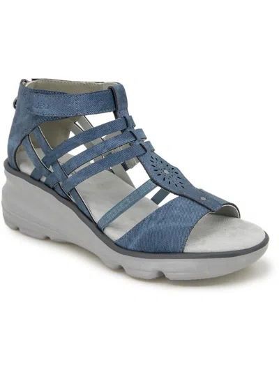 Jbu By Jambu Orchid Womens Warm Casual Strappy Sandals In Blue