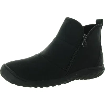 Jbu By Jambu Piper Water Resistant Womens Faux Leather Outdoor Booties In Black