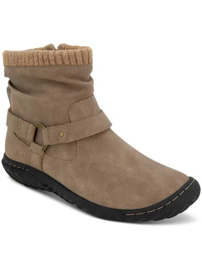Jbu By Jambu Westwood Womens Round Toe Ankle Booties In Grey