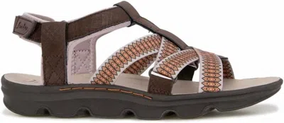 Jbu By Jambu Women's Bay Encore Water Ready Flat Sandal In Dark Brown/taupe