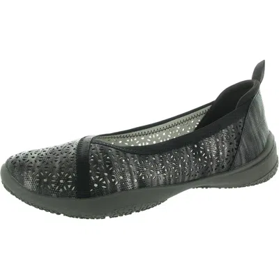 Jbu By Jambu Womens Memory Foam Faux Leather Flat Shoes In Multi