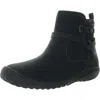 Jbu By Jambu Womens Zipper Faux Leather Booties In Black