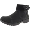 Jbu By Jambu Womens Zipper Leather Booties In Black