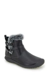 Jbu Women's Dolce Water-resistant Booties In Black Faux Fur