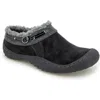 Jbu Ginger Faux Fur Lined Clog In Black
