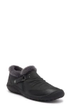 Jbu Women's Hook And Loop Heather Flat In Black