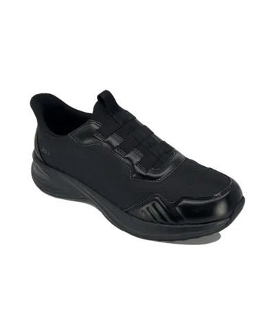 Jbu Men's Dash Touch-less Slip-on Sneakers In Black,black